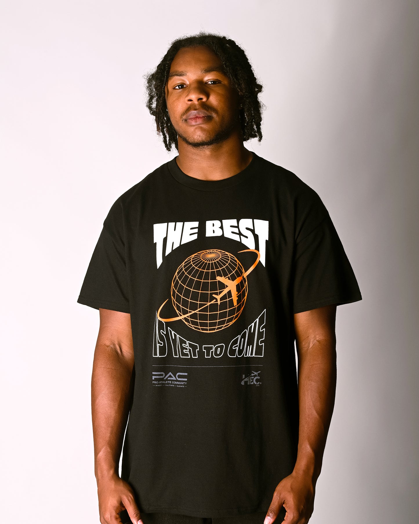 The Best Is Yet To Come Globe T-shirt